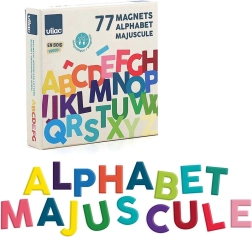 Vilac Dřevěná magnetická abeceda velká písmena