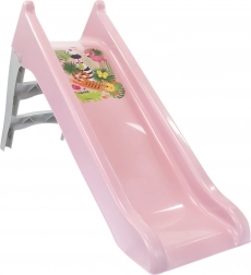 Dětská skluzavka 140 cm pastelově růžová