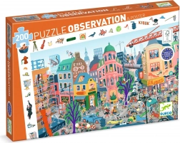 DJECO Vyhledávací puzzle Město - 200 dílků