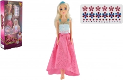 panenka anlily s třpytivými diamanty 30 cm