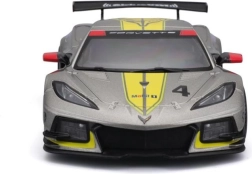 kovový model auta 1:24 bburago corvette c8.r 2020 závodní žlutá