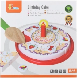 Dřevěný narozeninový dort na krájení VIGA