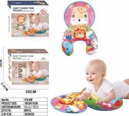 Sensorický polštářek pro nejmenší Žirafa s odnímatelnými závěskami