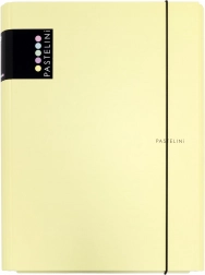 3klopé lamino desky s gumičkou Pastelini – Žlutá