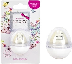 Lukky perleťový balzám na rty ve tvaru vajíčka