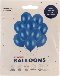 Perleťově modré latexové balónky 27 cm (10 ks)