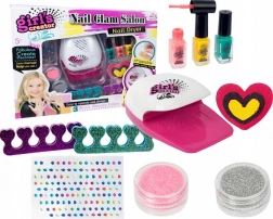 sada na úpravu nehtů s LED sušičkou