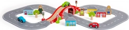 Dřevěná silnice ve tvaru osmičky Bigjigs
