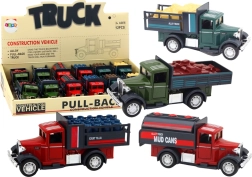 Kovové dodávkové autíčko s otevíracími dveřmi, světly a zvuky