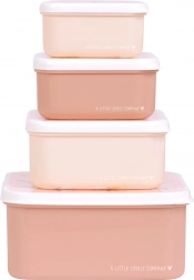 Sada čtyř svačinových krabiček A Little Lovely Company – Motýlci