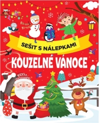 Sešit s nálepkami Kouzelné Vánoce 24 × 30 cm