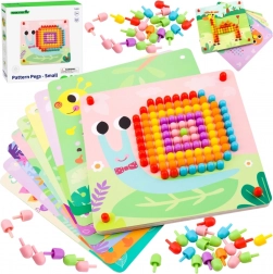 Dřevěná mozaika s kolíky Tooky Toy