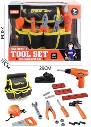 Nářadí pro děti s textilním pásem a interaktivní vrtačkou