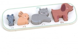 Vkládací puzzle Učím se počítat zvířátka Vilac Sarah Betz