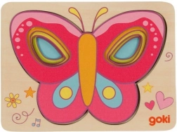 Vrstvové puzzle Motýlci