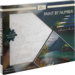 malování podle čísel na plátno krajina 30 × 40 cm