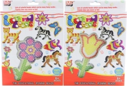 Zažehlovací korálky se šablonou kytičky