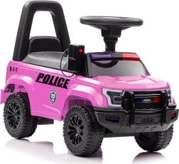 Jezdící hračka s megafonem růžová