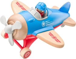 Velké hračkové letadlo s pilotem, svítící a vydávající zvuky