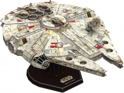 4D papírový model STAR WARS Millennium Falcon se stojanem