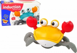 Interaktivní pohybující se krab s hudbou – oranžový