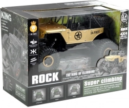 Dálkově ovládané auto Jeep R/C 1:18 zlaté