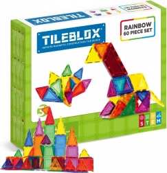 Tileblox duhová magnetická stavebnice 60 dílů