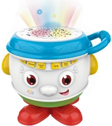 Hudební bubínek s projektorem