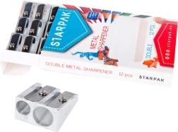 Kovové ořezávátko se dvěma čepelemi