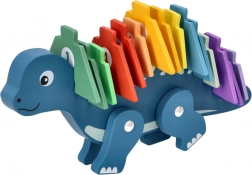 Dřevěné puzzle dinosaurus s čísly