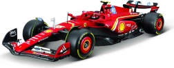 stavebnice modelu bburago 1:24 FERRARI F1 SF24 2024 č. 55 Carlos Sainz se stojánkem