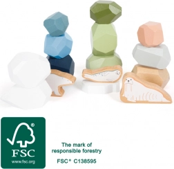 Dřevěné balanční kameny Arctic