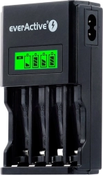 Černá nabíječka everActive NC-450 pro AA/AAA baterie