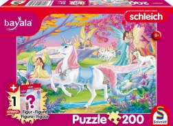 Puzzle bayala: kouzelní elfové 200 dílků s figurkou Schleich