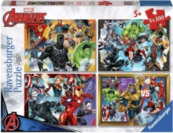 Ravensburger puzzle Marvel: Avengers 4x100 dílků