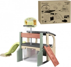 Smoby dětské centrum zábavy se skluzavkou a košem