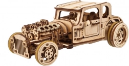 ugears 3d dřevěné mechanické puzzle hot rod furious mouse