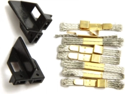 Kontaktní kartáčky a vodicí lišty pro auta SCX Evolution