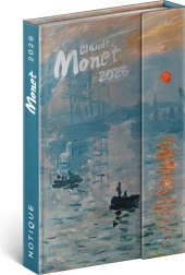 Týdenní magnetický diář Claude Monet 2026, 11 x 16 cm