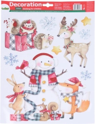 Vánoční okenní dekorace 41 × 29 cm