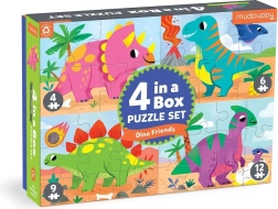 Mudpuppy puzzle dinosauři sada 4 v 1
