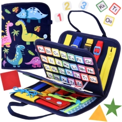 Dětská textilní smyslová knížka s aktivitami