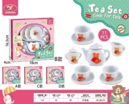 Keramická čajová sada květiny pro děti