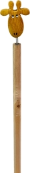 Dřevěná tužka s hlavou žirafy