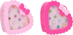 Prstýnky v krabičce – sada 12 ks (krabička 13 cm)