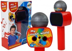 Dětský bezdrátový karaoke mikrofon Bluetooth červený
