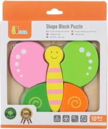 Dřevěné mini puzzle motýlek pro děti od Viga