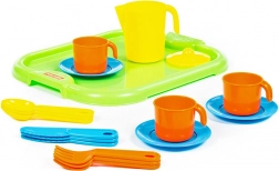 Čajová sada pro tři s tácem