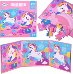 Magnetická puzzle knížka jednorožec pro děti