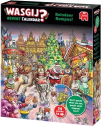 adventní kalendář puzzle wasgij splašení sobi 24×54 dílků